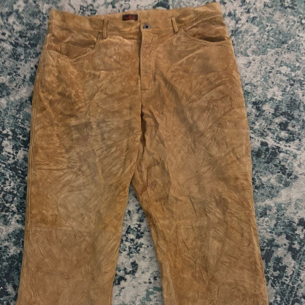 A must for the season!!!Fabulous Daniel caramel distressed suede pants size 32